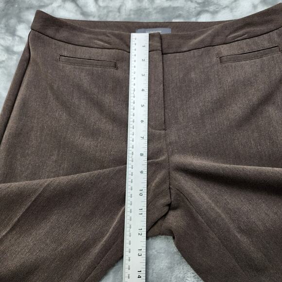 Liz Claiborne Pants Women 10 PETITE Brown Audra High Rise Wide Leg Trouser - Picture 9 of 12